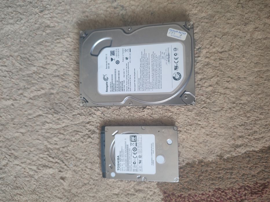 HDD на ПК SEAGATE (500gb) , HDD на ноутбук TOSHIBA (500gb)