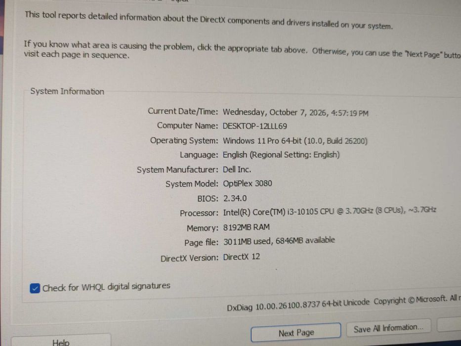 Dell Optiplex 3080 SFF I3 10105 16gb ram ddr4  ssd 256gb nvme M70q 5080 Lenovo