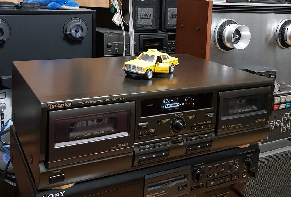 Casetofon Deck Stereo Vintage TECHNICS RS TR373 BLACK (Made in Japan)