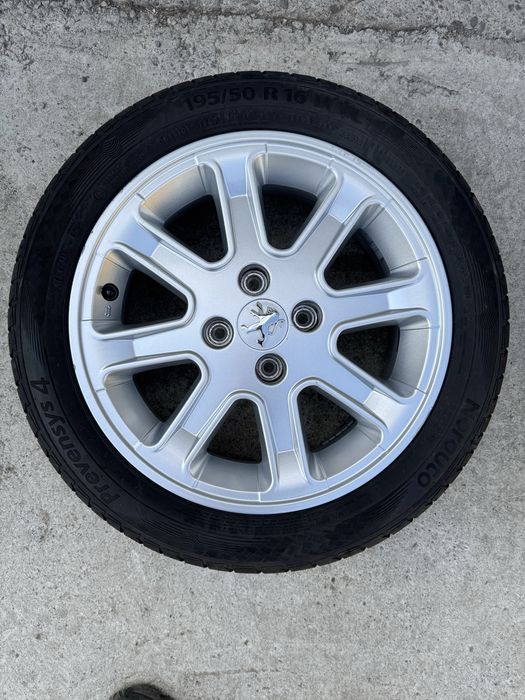 Set Jante Aliaj Originale Peugeot 16" + Anvelope