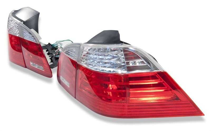 LED стопове BMW E61 5 червени бели хром Лед Комби Е60 БМВ Е61 03-07'