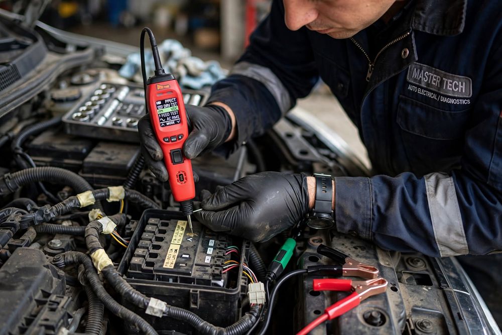 Diagnoza Auto Electrica Auto Mobila cu Osciloscop Fluke PowerProbe