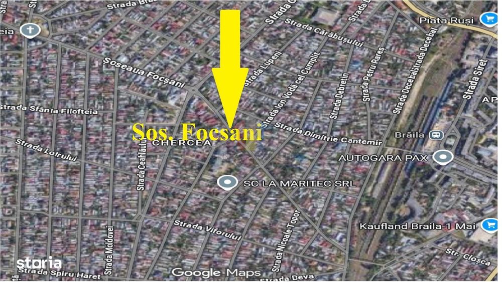 Sos.Focsani 236 mp toate Utilitatile deschidere 14 m