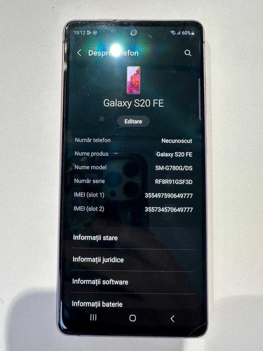 Samsung Galaxy S20 FE (AG50 B.7563) Garantie 2 ani!