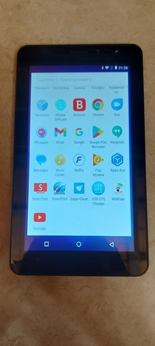 Таблет Alview 7" със отключено Филмово приложение и Yotube без реклами