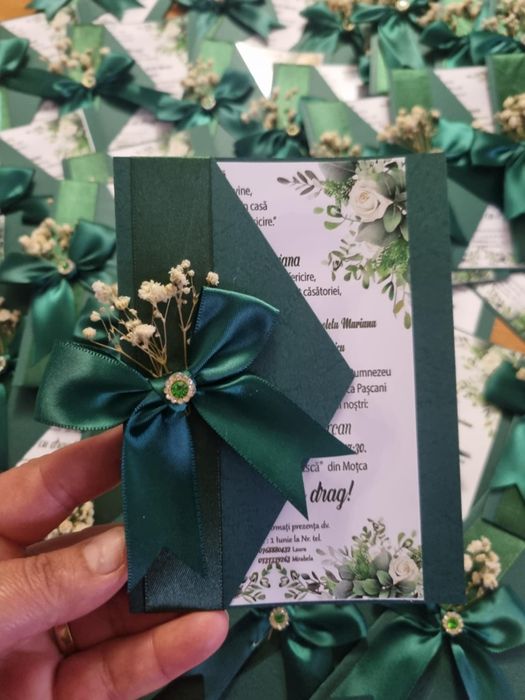 Realizăm invitații nuntă/cununie/cumătrie în format normal sau digital