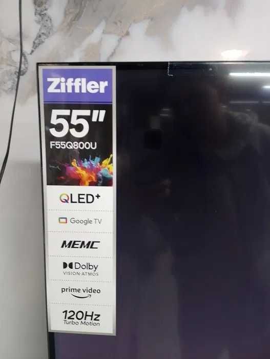 Ziffler 55Q800 UHD SMART 4K Google TV QLED TV 120Hz АКЦИЯ!!! +доставка