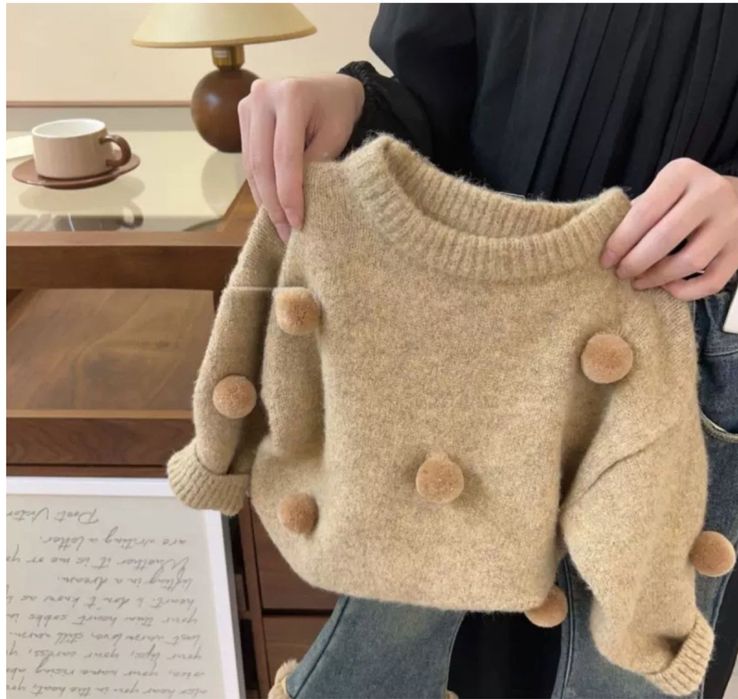 Свитер бежевый для девочек