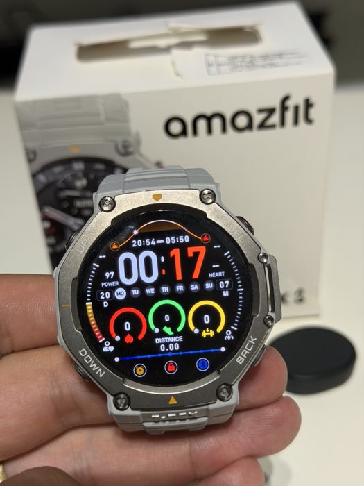 Amazfit T-Rex 3 Lava Grey – Stare impecabilă, pachet complet