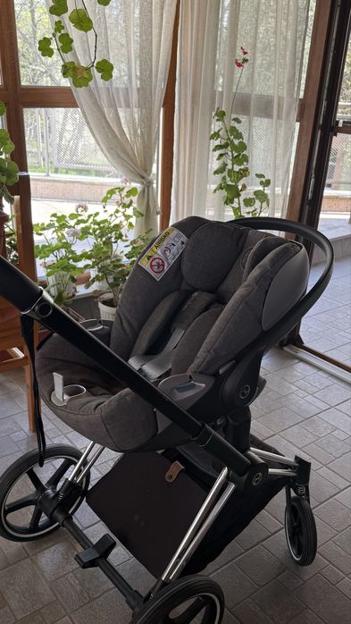 Столче за кола Cybex Cloud Z i-size plus Soho Grey + база