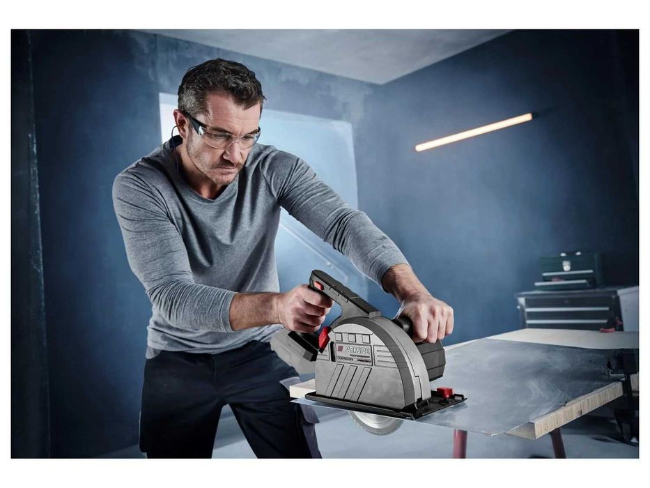 5г.ГАРАНЦИЯ Акумулаторен циркуляр за метал Parkside PPMSA 20-Li A1