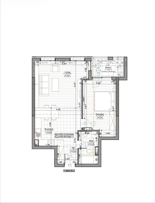 Apartament 2 camere, Zorilor  Scala Frunzisului