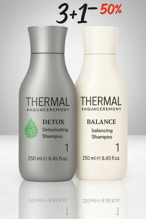 Шампоан Balance или Detox за балансиран скалп | край на мазните корени