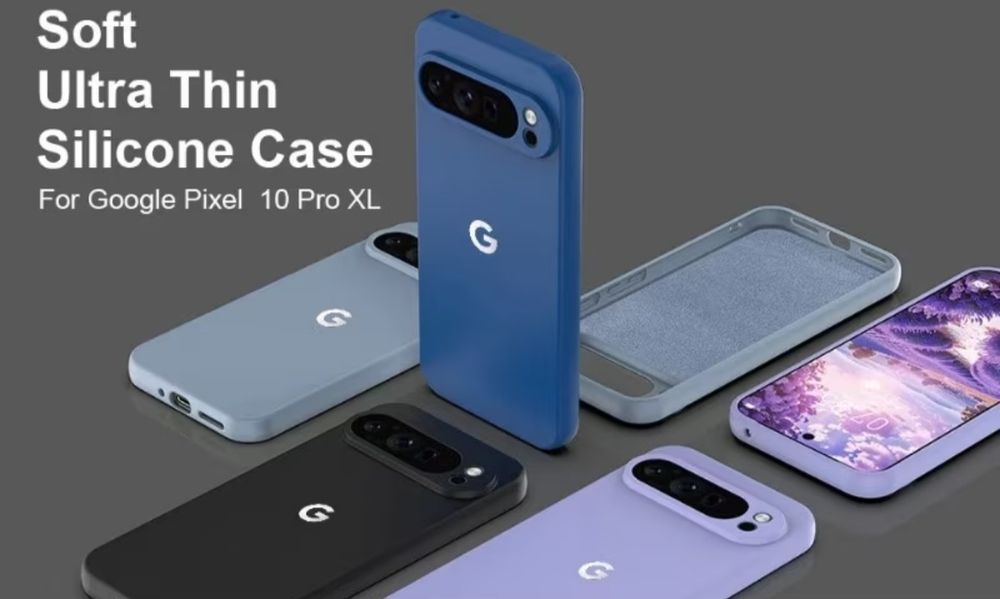 Google pixel 10, всички модели9a ударо-устойчив кейс с лого микрофибър