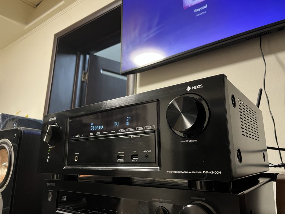 Denon AVR X1400H /4k/7.2Atmos/Airplay/Spotify/bluetooth/wifi/ARC/usb