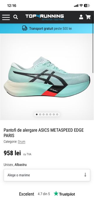 Pantofi alergare Asics Metaspeed Sky 44.5
