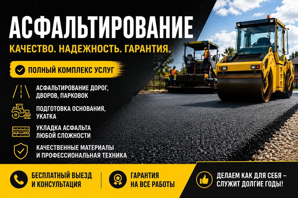 Асфальтирование в Алматы и области