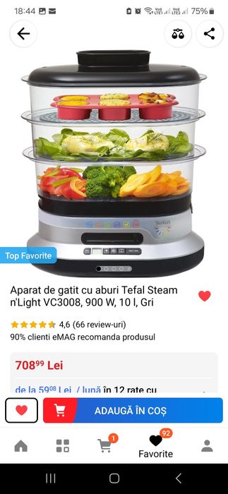 Aparat de gatit cu aburi