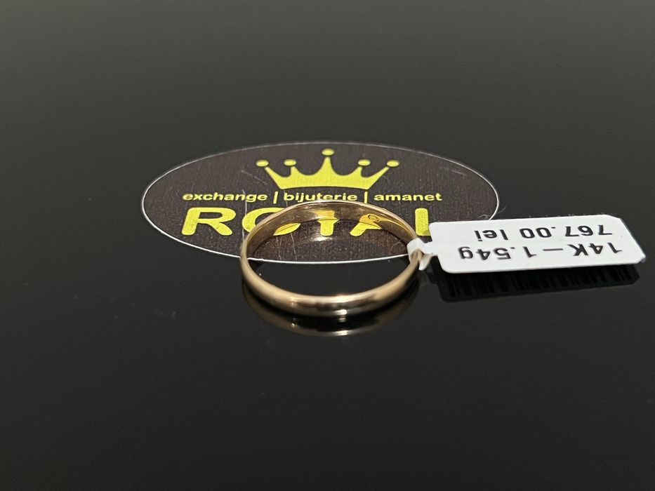 Bijuteria Royal CB : Inel stil Verigheta aur 14k 1,54gr