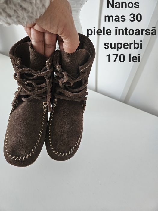 Ghete fetite  piele întoarsă Nanos