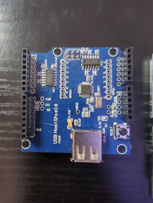 Arduino UNO R3 Board Originală + USB Host Shield + Cablu