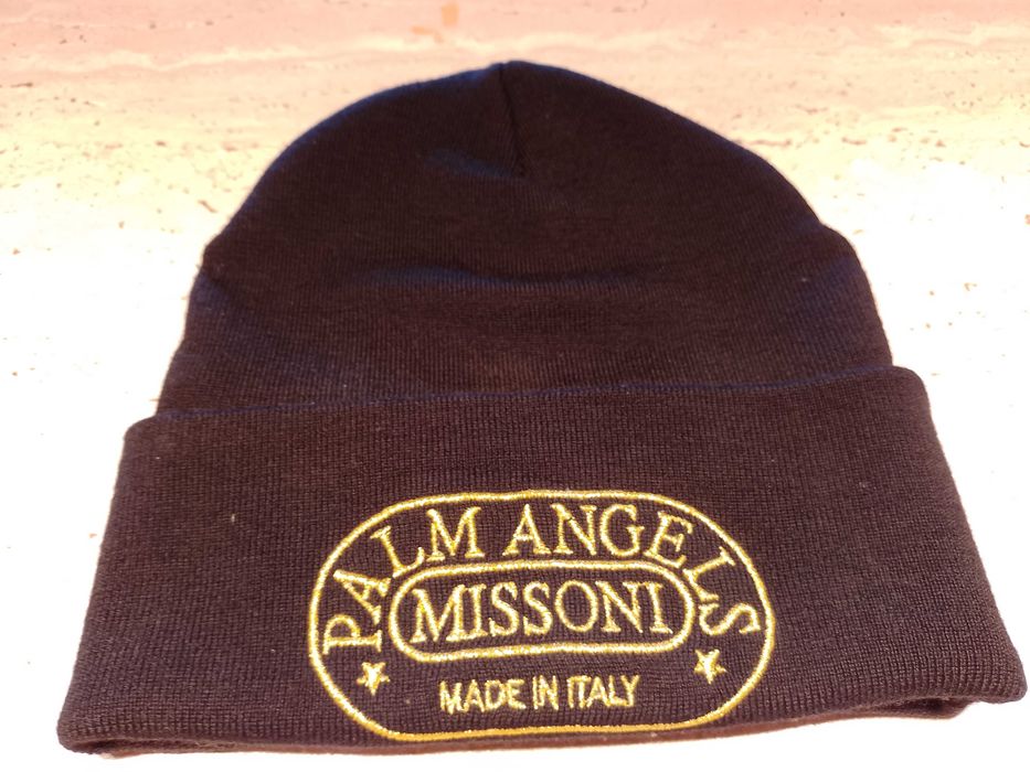 Caciula Luxury Palm Angels X Missoni - Originala, logo brodat, Unisex