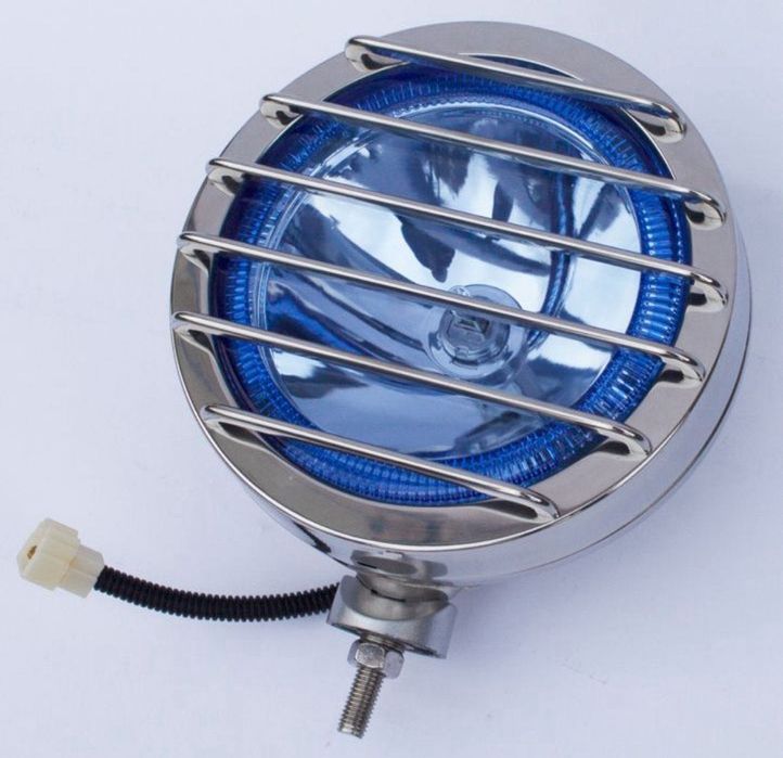 Proiector Camion 24V H3-70W Halogen cu ring LED Albastru