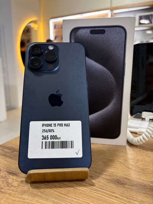 Айфон15ПроМакс•256гб/88%көктитан