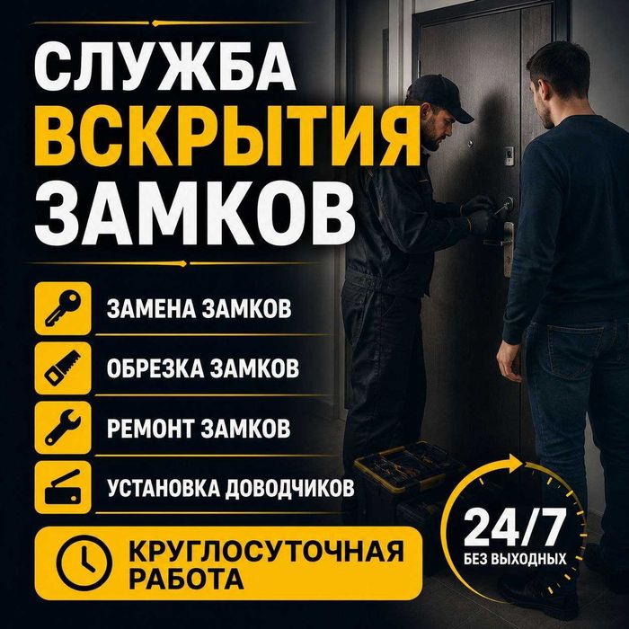 Открыть квартиру / вскрытие дверей / вскрытие авто / Замена и врезка