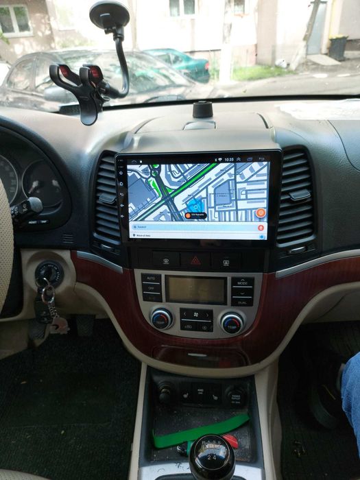 Navigatie Android Hyundai Santa Fe Waze YouTube GPS BT Casetofon