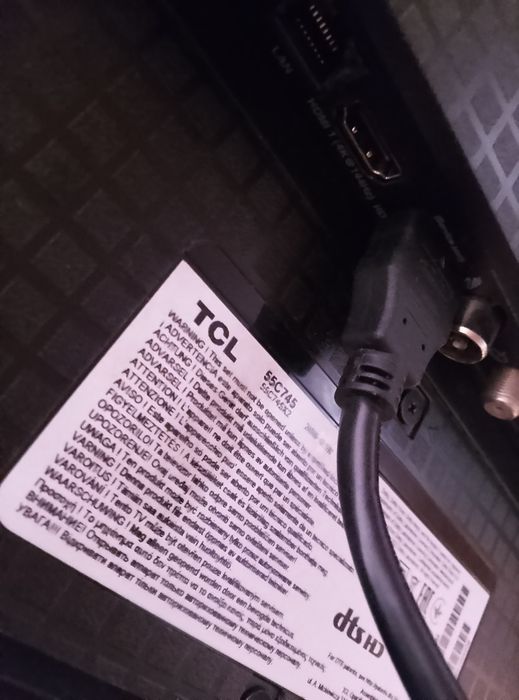 TCL C745 4К QLED 55инча 2.1 HDMI (ТопЦена До 28.01.2026)Снимки в опис.