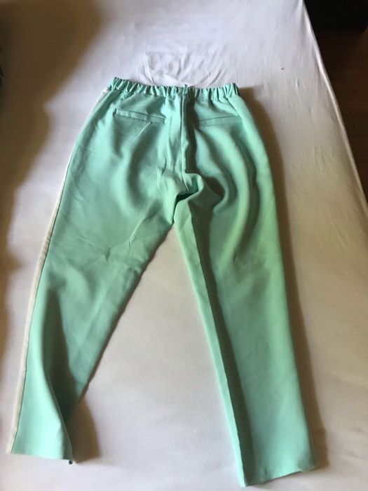 Pantaloni 3 sferturi -turqoize