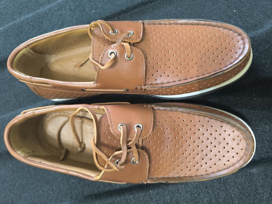 Летние кожаные туфли размер 41