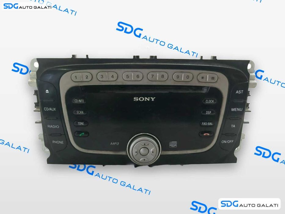Radio CD Player Audio Sony MP3 Ford C-Max 2004 - 2010 Cod 7M5T-18C939-JD, VP6M2F-18C821-AE [LR11518]