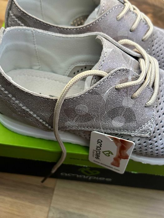 pantofi casual, Amarpies,gri deschis,design modern,aerisit, marimea 36
