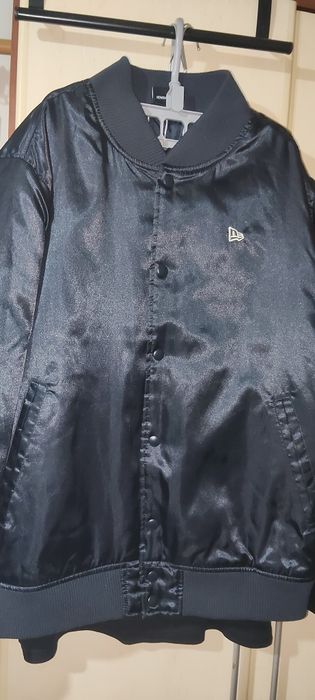 Rare New Era Jacket . Satin Black