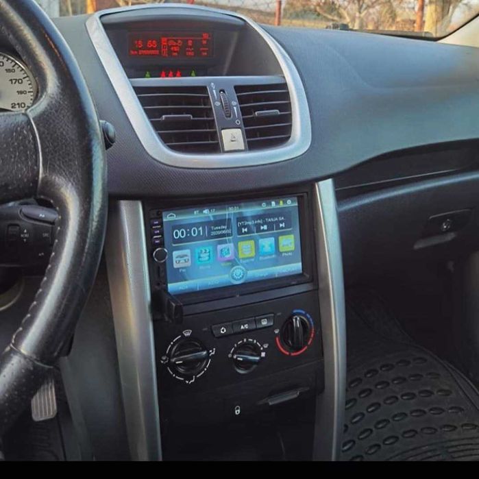 Navigatie Player Casetofon Mp5 Peugeot 207 Waze YouTube