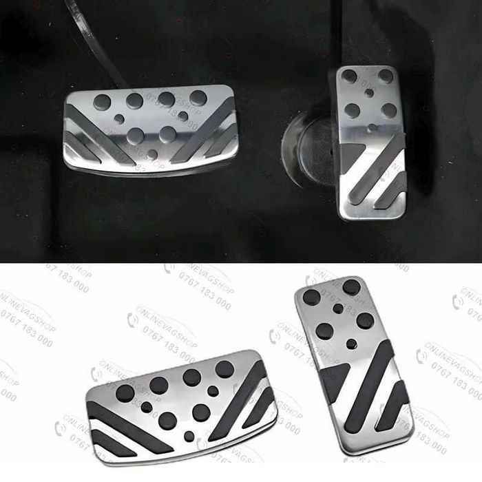 Set pedale inox pt Mitsubishi Lancer, Outlander, Pajero, ASX, Eclipse