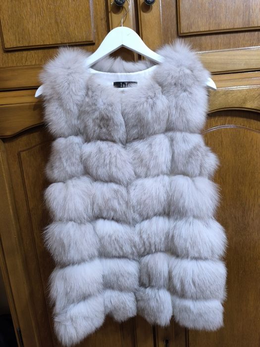 Vesta din blana naturala de vulpe,Iris Boutique