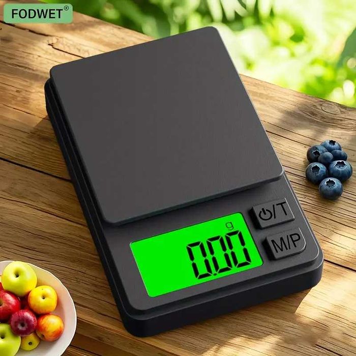 Cantar bijuterii capac negru 2 zecimale 0.01g - 1000g LCD Iluminat