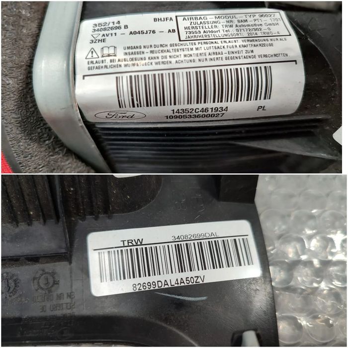 AIRBAG GENUNCHI ȘOFER FORD B-MAX TITANIUM (JK8) 2012–2017 / COD OEM AV11-A045J76-AB (5E2)