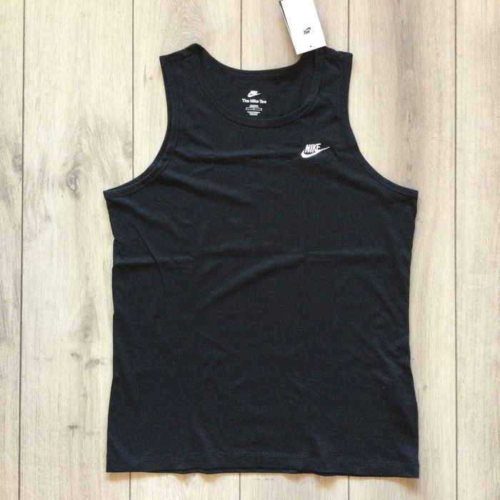 НОВ оригинален мъжки черен памучен потник NIKE / Найк размер L от САЩ