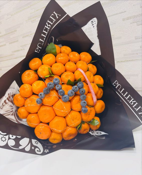 Букеттер тәтті мандариндерден