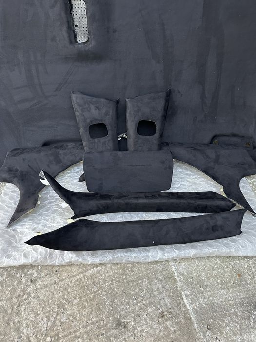 Черен таван алкантара за BMW F10 комплект с колонки