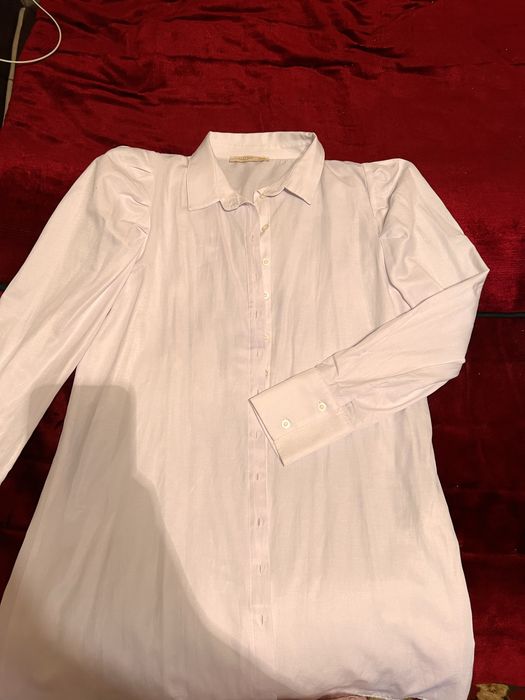 Рубашка женская длинная белая