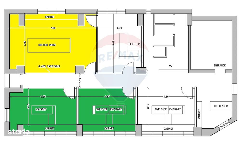 Spațiu de birouri Bucurestii Noi, dotat si utilat