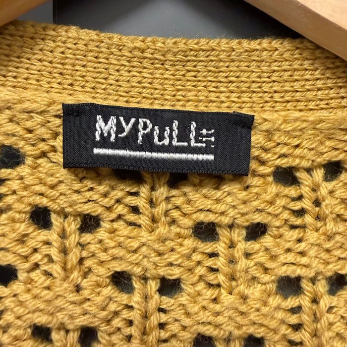 Cardigan tricotat damă, culoare galben muștar, mărimea S-M, aproape nou