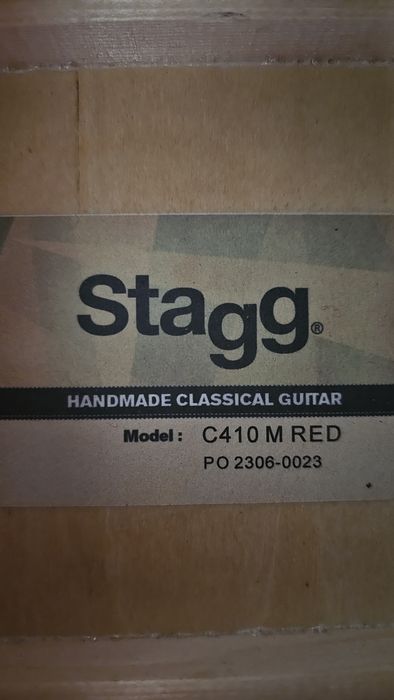 Детска китара Stagg 1/2 (C410 M-RED) +калъф и учебник