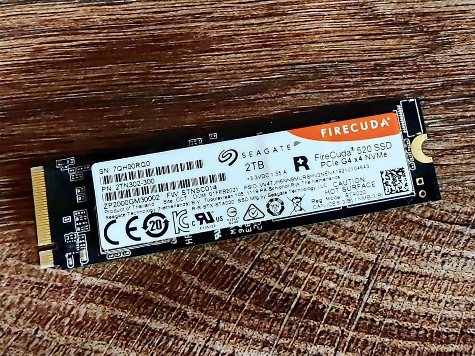 2TB Seagate FireCuda 520 SSD Nvme Gen4 и Seagate Basic Portable 5TB 2.5 External