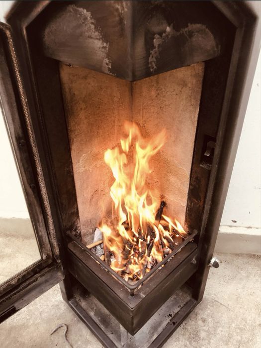 Semineu panoramic Kago Orion lemn soba focar